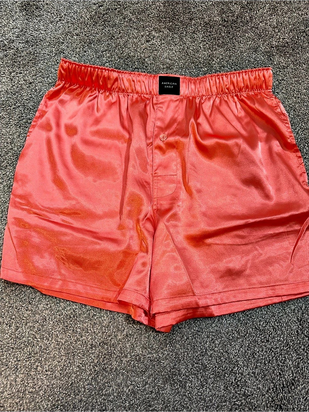 American Eagle Modal Boxer Sleep Short Plaid Pink & Red set
